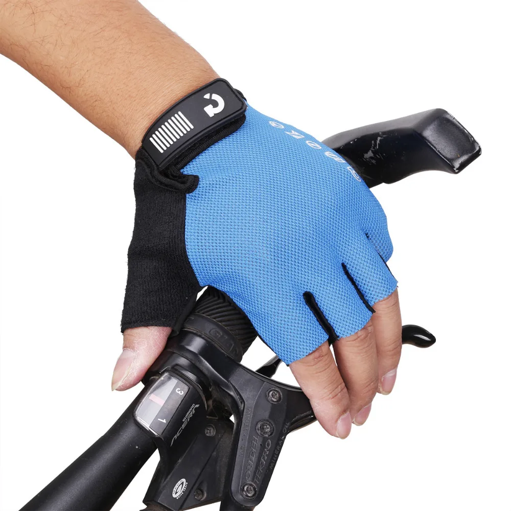 

cycling gloves half finger mens women's summer elasticity breathable mittens bicycle gloves sport shockproof spandex microfiber