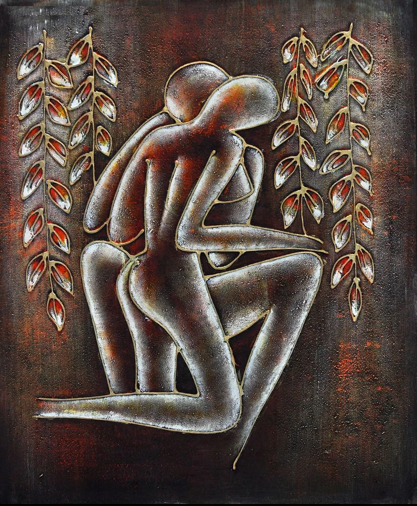 Free shipping handpainted canvas sex