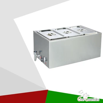 CHEF PROSENTIALS PKLH-165AT-3 Electric bain marie buffet food warmer for catering food Warming tray hot soup bain marine electric food warming display showcase hotdog warmer cabinet high quality food warming display case food heating show case