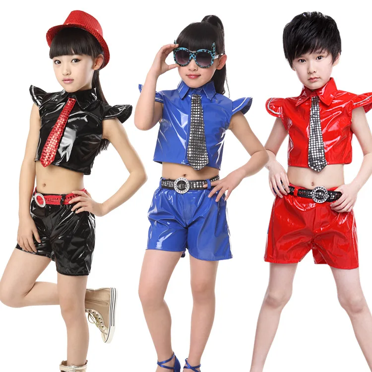 

Children jazz dance Costumes girls Street Dance Jazz Dance Performance Costumes Boys Hip Hop team Performance Costumes for kids