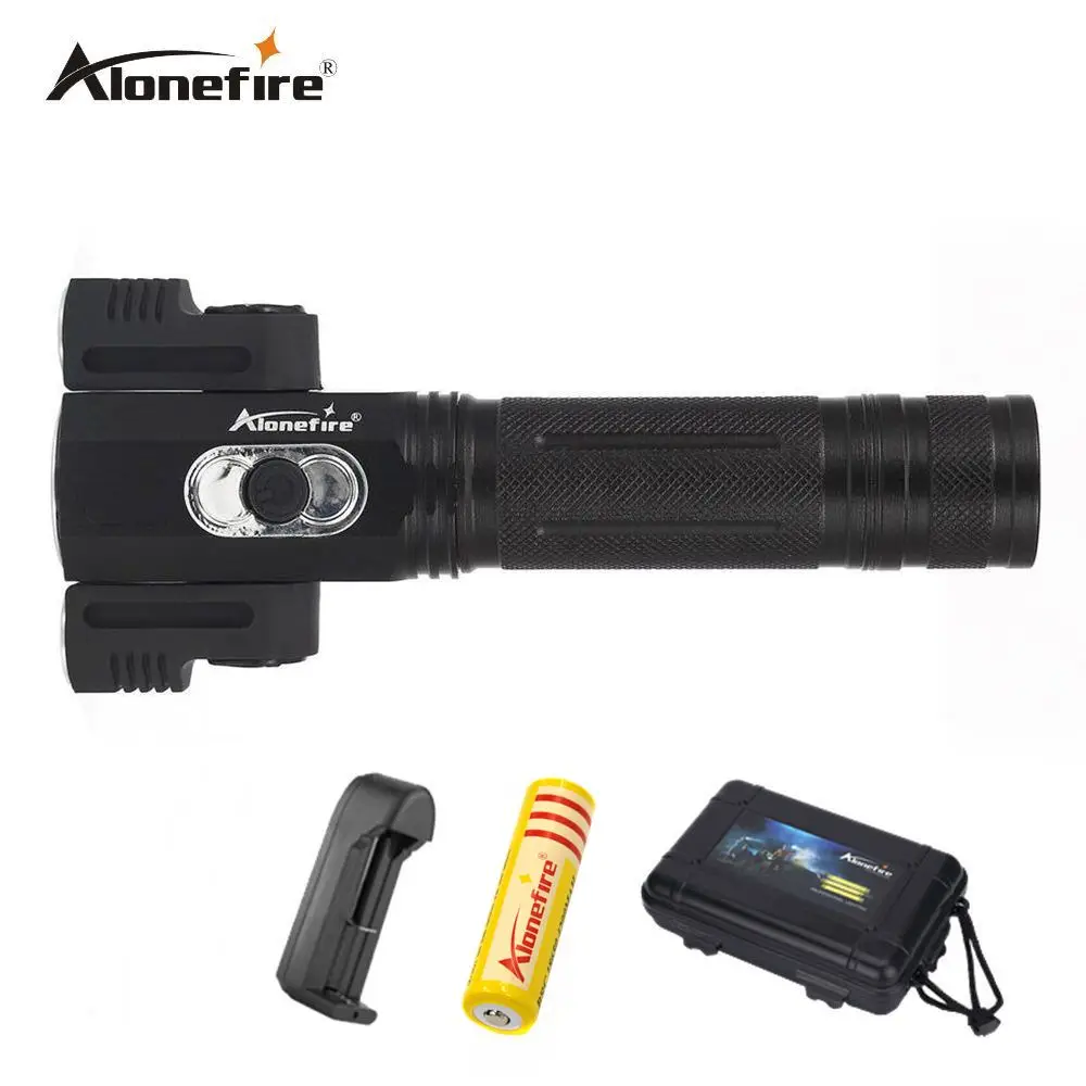 

AloneFire X180 Super Bright 4 Modes 3 LED Rotation Flashlight Worklight Torch Work Stand Light Magnetic Tent Camping Lamp