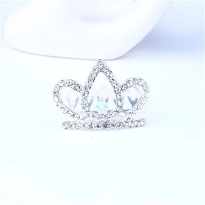 Малыш девушки Diademas Para Bebe корона платье для первого причастия, элегантный стильный браслет в виде полой позолоченой тиара корона принцессы вечерние Головные уборы украшения - Цвет: Светло-зеленый