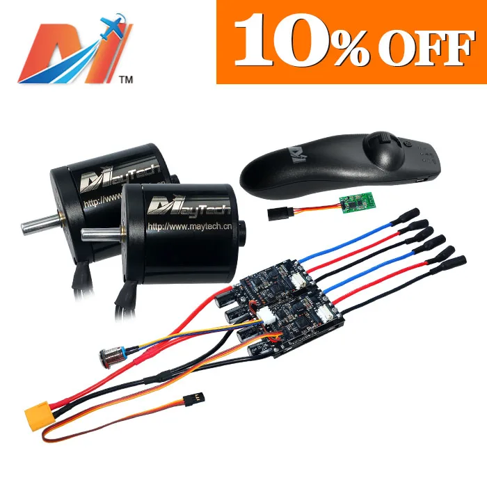 

Maytech 10%OFF dual 5065 motor waterproof motor electric skateboard kit FOC ESC longboard ESC