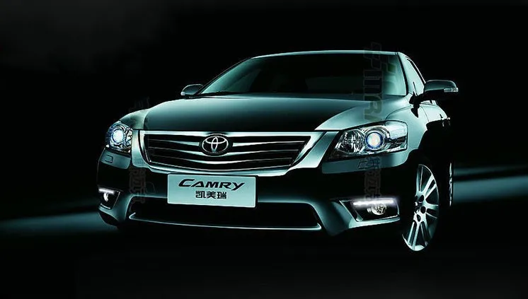 12 В 6000 К светодиодный DRL Дневной ходовой светильник чехол для Toyota Camry 2009-2011 противотуманная фара рамка противотуманный светильник для автомобиля