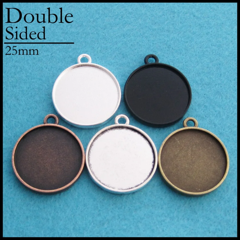 Double Sided 25mm Round 1 loop