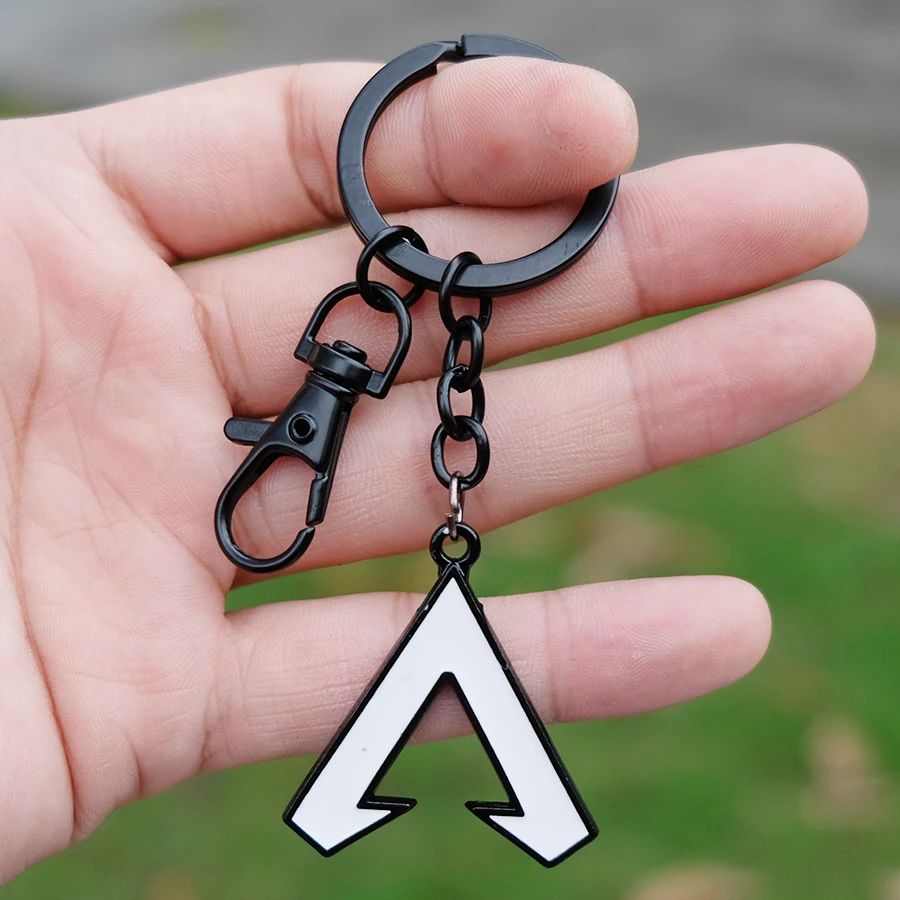 

White Apex legends A Symbol Keychain Keyring Pendant Otaku Gifts 3.5cm