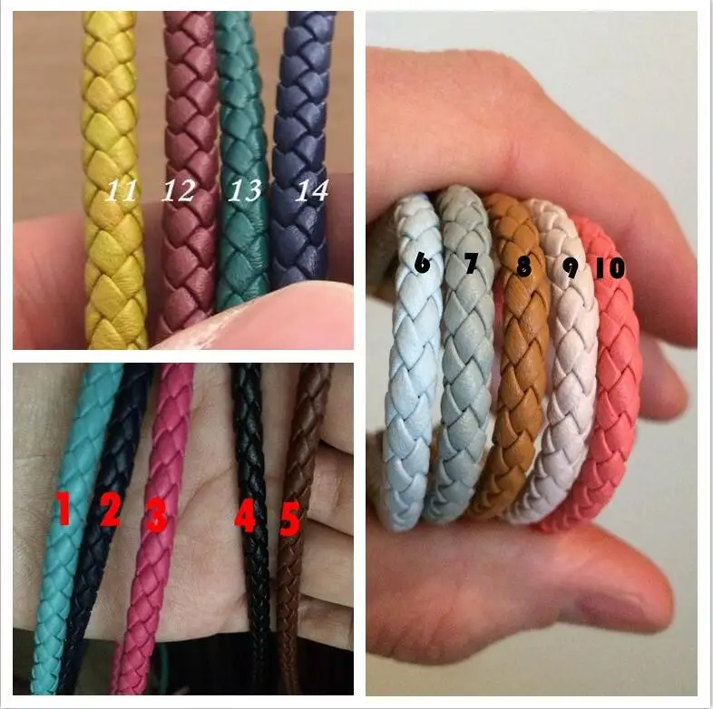 

Fashion many color leather for anchor bracelet