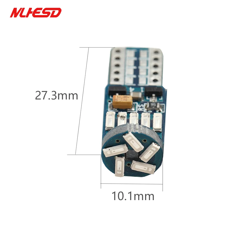 100 шт./лот авто LED T10 canbus led W5W Canbus t10 15smd 4014 неполярный СВЕТОДИОДНЫЙ парковочный свет