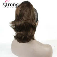 12″ Dual Use Curly Styled Clip in Claw Ponytail Hair Extension Synthetic Hairpiece 125g with a Jaw/claw Clip