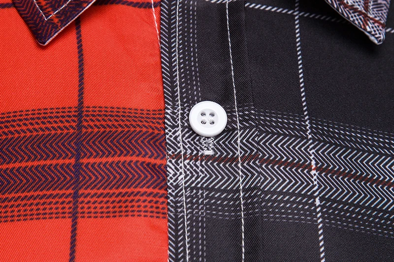 Splice Men Shirts High Quality Social Men s Plaid Dress Shirts Long Sleeve Formal Soft Business 5