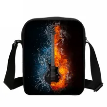 Прохладный динозавров нот Сумки для подростков Обувь для девочек 3D печать Курьерские сумки для детей Повседневная дорожная сумка Music Party Сумки на плечо