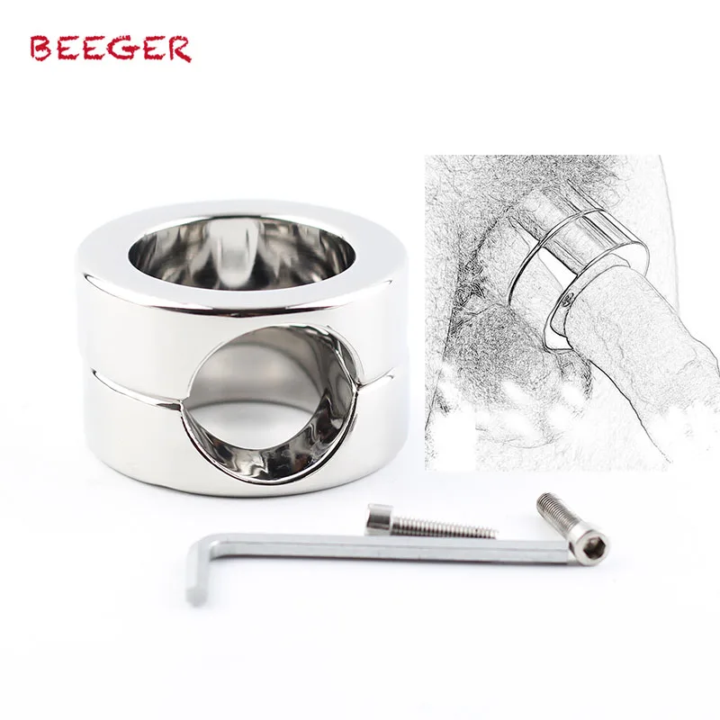 BEEGER 620 г Утягивающее кольцо для пениса из нержавеющей стали реальные мужские секс