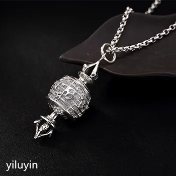 

KJJEAXCMY Jewelry, S925, sterling silver, six words, real words, relief, diamond, pestle, diamond and pestle.