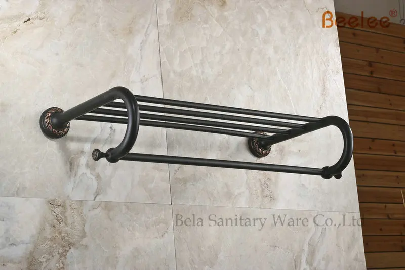 Вешалка для полотенец Beelee BL8403B из латуни 60 см|towel rack|bathroom towel rackbathroom wall racks |