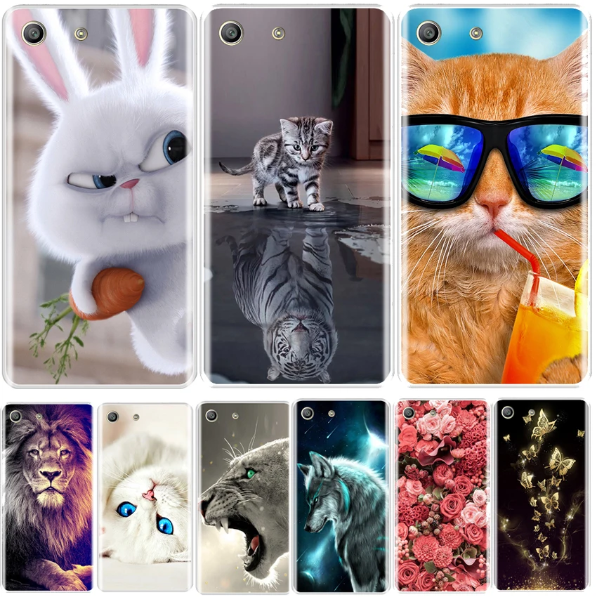 

Case Cover For Sony Xperia M5 Soft TPU Silicone Colorful Floral Pattern Back Cover For Sony Xperia M5 E5603 E5653 Case