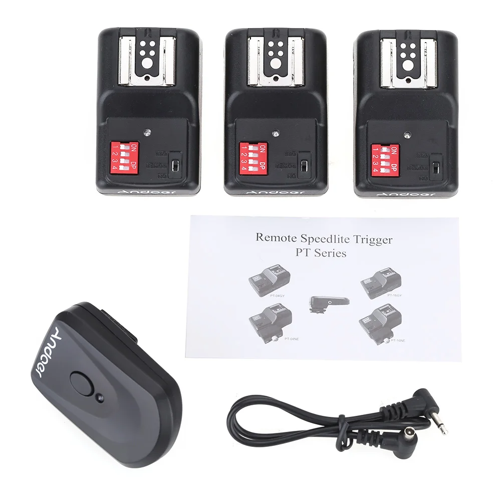 

Andoer 16 Channel Wireless Remote Flash Speedlite Radio Trigger Trigger Set for Canon Nikon Pentax Olympus Sigma