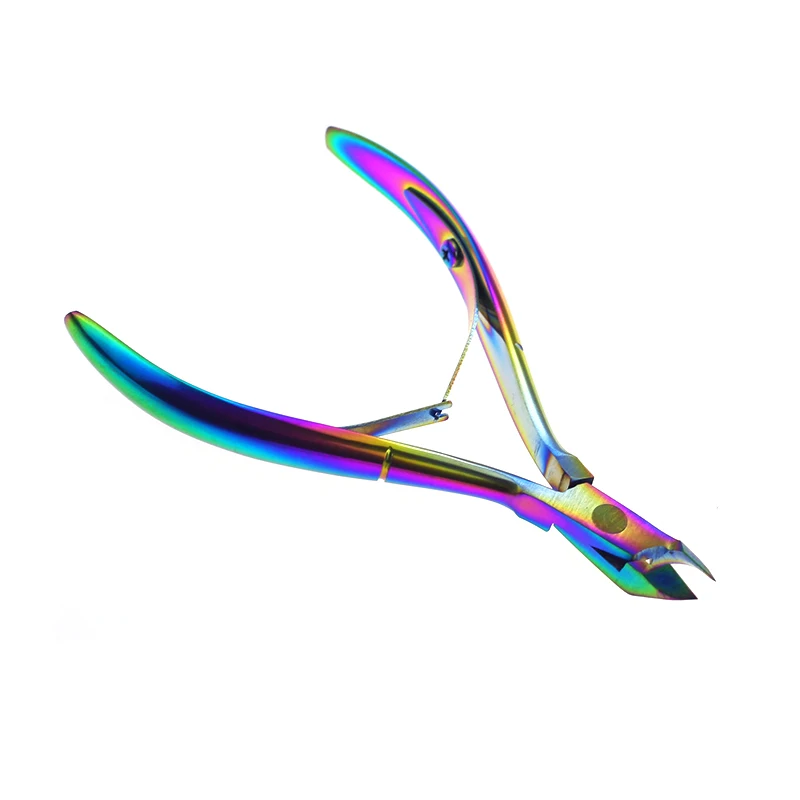 

Useful Nail Cuticle Nipper Rainbow Clipper Scissor Dead Skin Remover Manicure Nail Art Tool