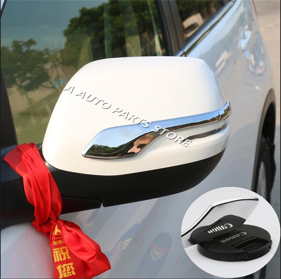 

ABS Chrome Side Door Rearview Mirrors Stripe Cover Trim 1 Pair Accessories For Honda CRV CR-V 2013 2014 2015 2016 2017 2018