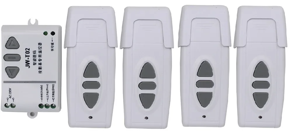 

AC220V RF Wireless Remote Control Switch System UP&DOWN Remote control/Motor reversing controller 1pc Receiver 4pc Transmitter