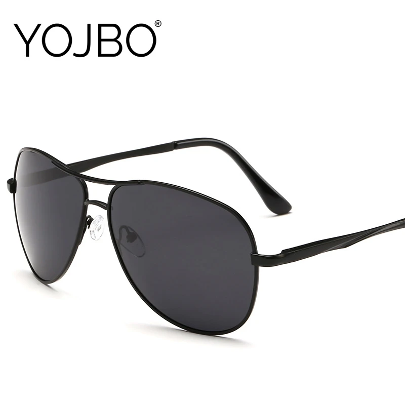 

YOJBO Luxury Brand Designer Sunglasses Men Polarized Car Driving Sun Glasses Women Pilot Vintage Mirror Oversized Black Shades