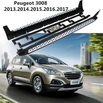 

For Peugeot 3008 2013 2014 2015 2016 2017 2018 2019 Running Boards Auto Side Step Bar Pedals High Quality Brand New Nerf Bars