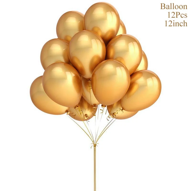 Taoup 1 Набор бумаги счастливый плакат "с днем рождения" ткань золотые конфетти воздушные шары для дня рождения вечерние декоры дети взрослые вечерние принадлежности DIY - Цвет: Metal Balloons 3