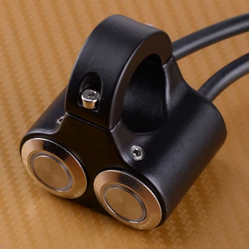 

beler 7/8" 22mm Dual LED Motorcycle Handlebar Headlight ON/OFF Switch with Indicator Accessories