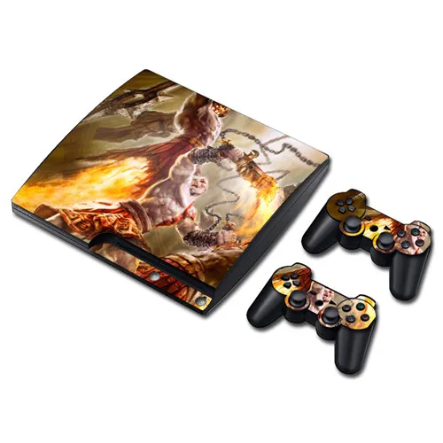 Game God of War Skin Sticker Decal for PS3 Slim PlayStation 3 Console and Controllers For PS3 Skins Sticker Vinyl 