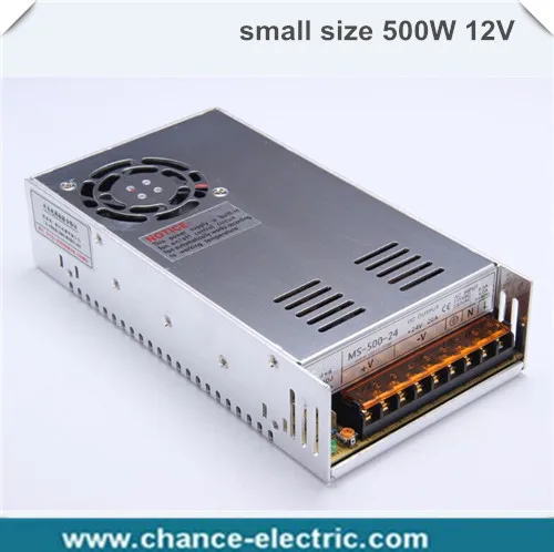 

single output smaller volume LED Switching mode Power Supply mini size MS series 500W 12V 40A (MS-500W-12V)