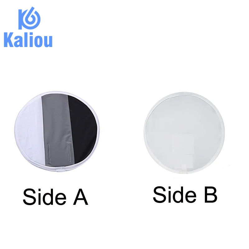 Kaliou 31 см круглый универсальный портативный черно-белый серый софтбокс Speedlight софтбокс рассеиватель вспышки на верхней части софтбокс для камеры