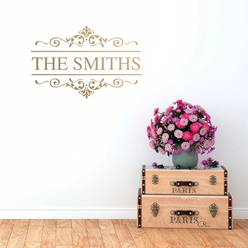 Calcomania De Cotizacion De Arte Personalizado De La Familia De Cocina Pared Etiqueta De Nombre