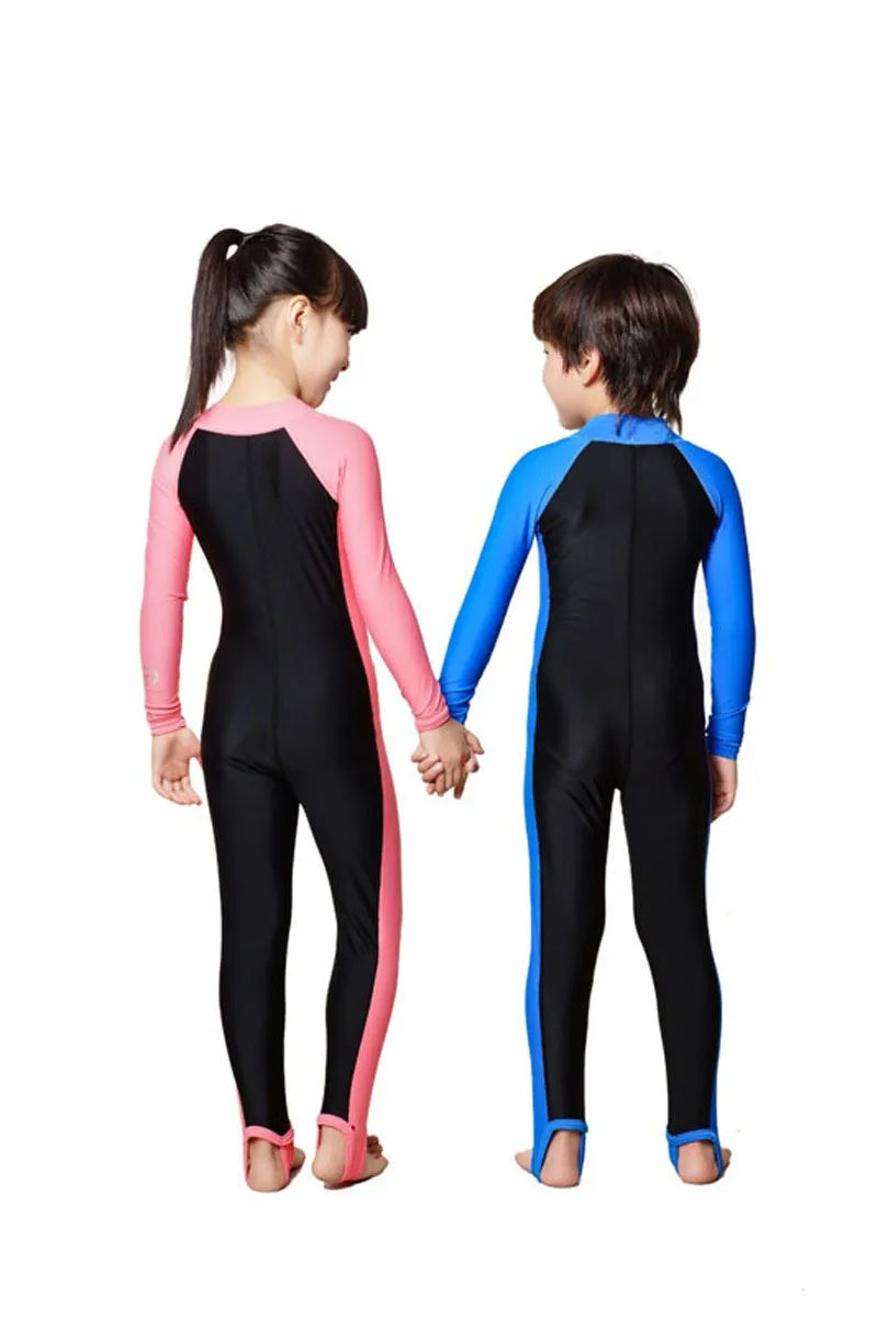 Детский купальный костюм, костюм для дайвинга, с длинными рукавами, с защитой от УФ-лучей, для мальчиков и девочек
