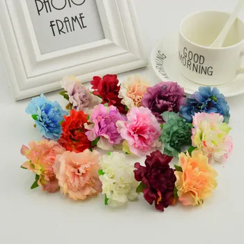 

silk Carnation heads scrapbooking diy wreath flower wall Artificial flower cheap for home wedding decoration fake flower Stamens