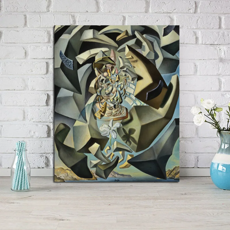 

Salvador Dali Microphysical Madonna Canvas Posters Prints Wall Art HD Oil Painting Decorative Pictures Bedroom Home Decoration