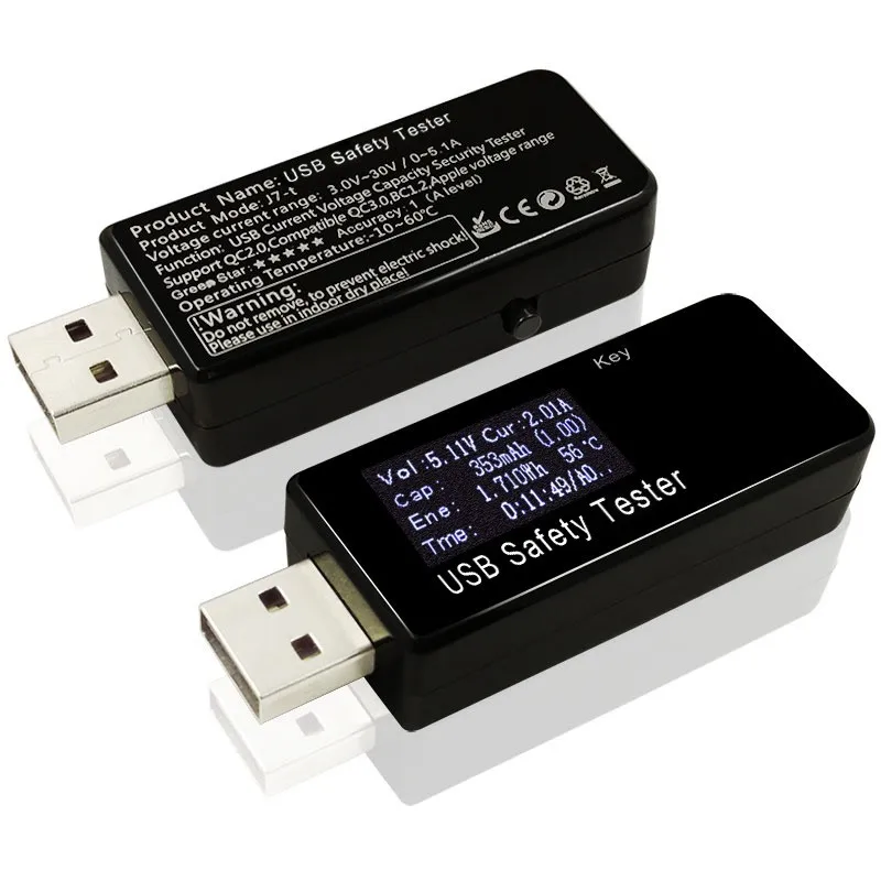 Цифровой диспплей 3 V-30 V usb-тестер напряжение тока зарядное устройство ёмкость доктор qc2.0/3,0 быстрое зарядное устройство power bank вольтметр