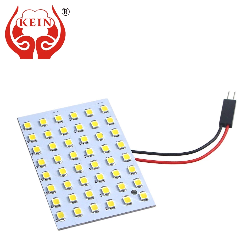 

KEIN 48SMD Warm White BA9S festoon T10 W5W T4W led car 31 36 39 41 mm Interior Reading Panel Dome map 2835 AUTO Lamp Bulb Lights
