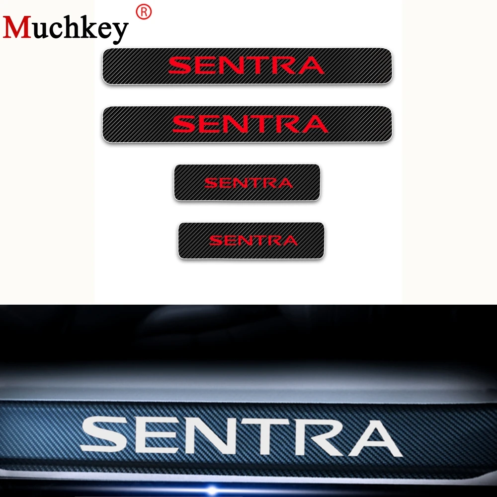 4 шт. защитная Накладка на порог для Nissan Sentra | Автомобили и мотоциклы