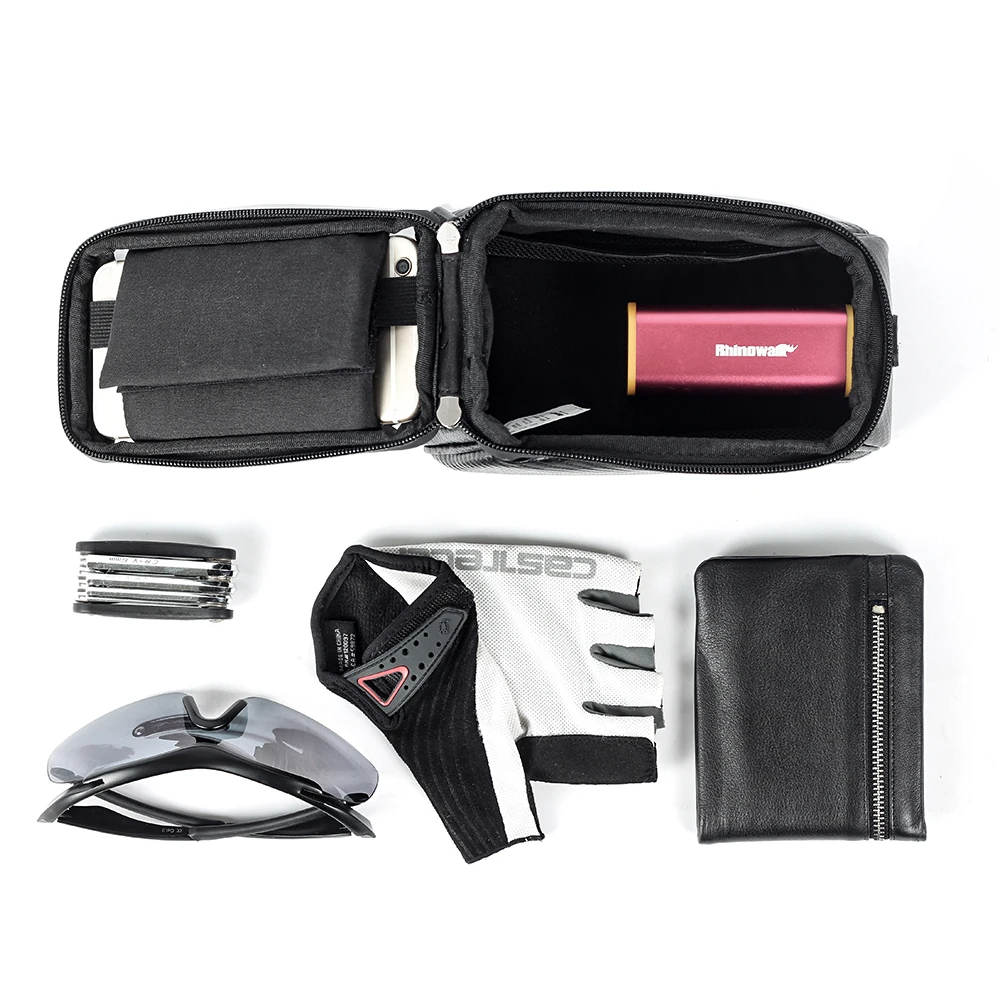 Rhinowalk RK18335 MTB Bike Bag Rainproof Touch Screen Top Tube - Image 6
