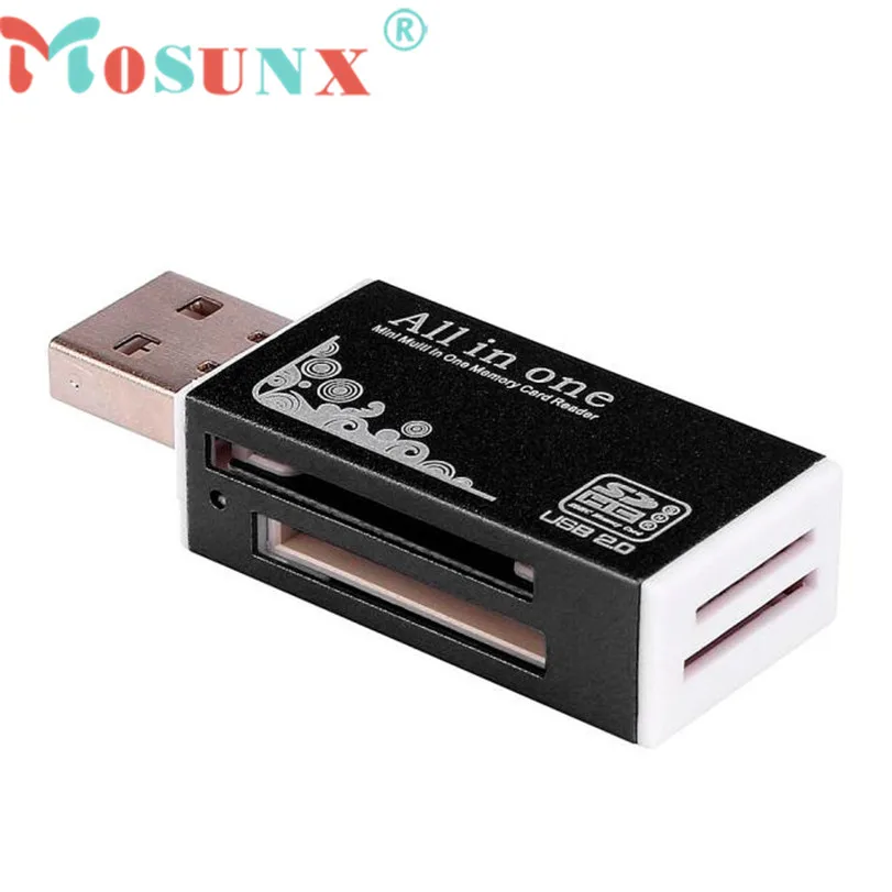 

Gifts High Quality USB 2.0 All in 1 Multi Memory Card Reader Adapter For Micro SD SDHC TF M2 MMC Wholesale 1 pc C0608