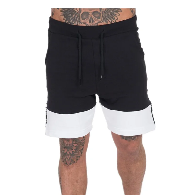 Летние мужские шорты высокого качества повседневная короткая брендовая одежда шорты для мальчиков Новые мужские брюки для бега до колена черное шорты