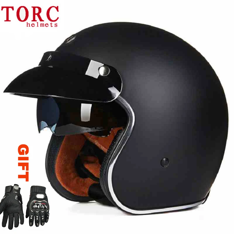 

TORC Motorcycle vintage Helmet Chopper Scooter Helmets Retro 3/4 Open face vespa casco capacete City road motorbike helmets T57