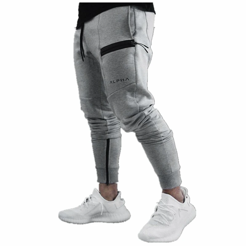 shipping New sweatpants Men's workout bodybuilding clothing casual GYMS