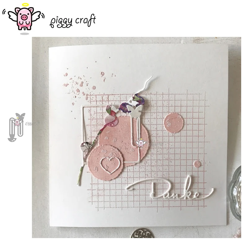 

Piggy Craft metal cutting dies cut die mold Butterfly mushroom clip Scrapbook paper craft knife mould blade punch stencils dies