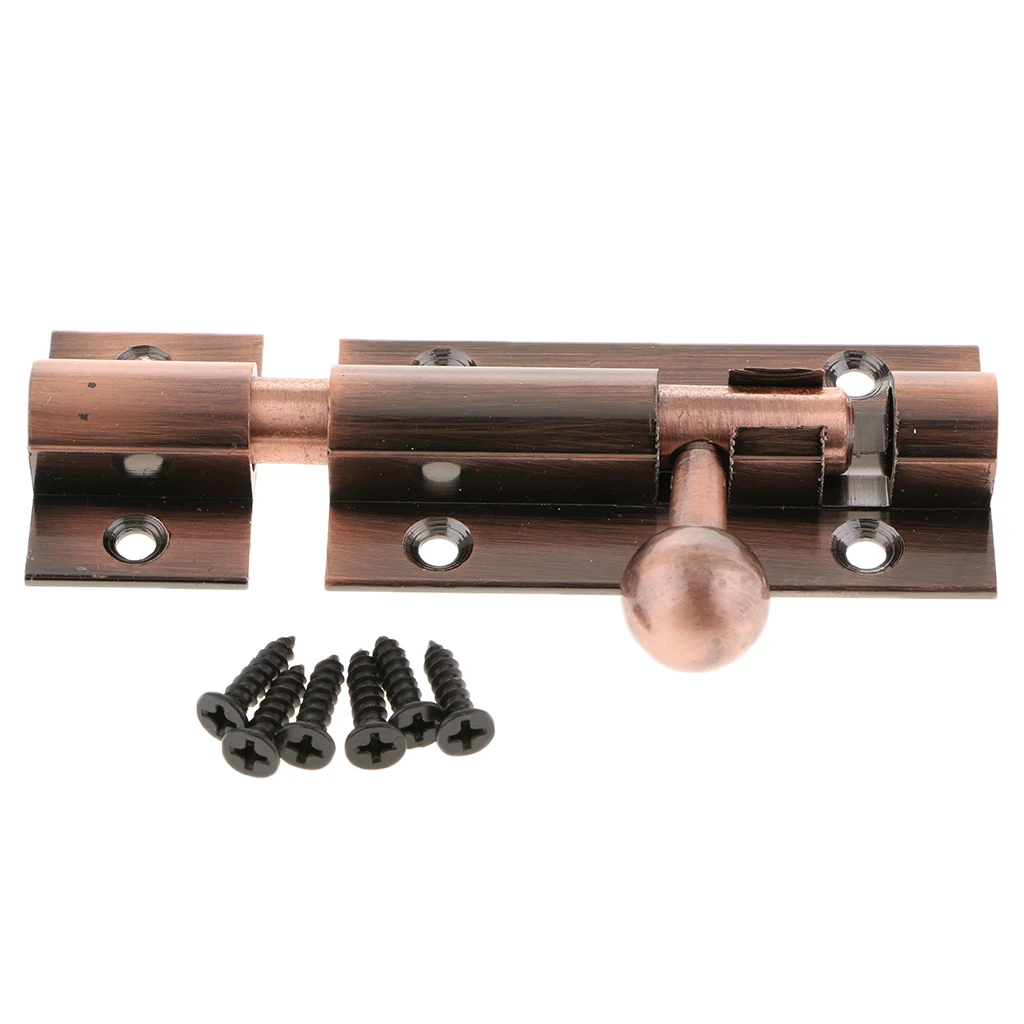 Vintage Style Metal Door Slide Latch Lock Bolt Latch Barrel for Home Door Gate Security