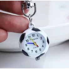 Новые модные милые маленькие кварцевые карманные часы в виде мяча для футбола, баскетбола, гольфа, аналоговые в виде кулона, брелок для ключей для мужчин и женщин, подарки