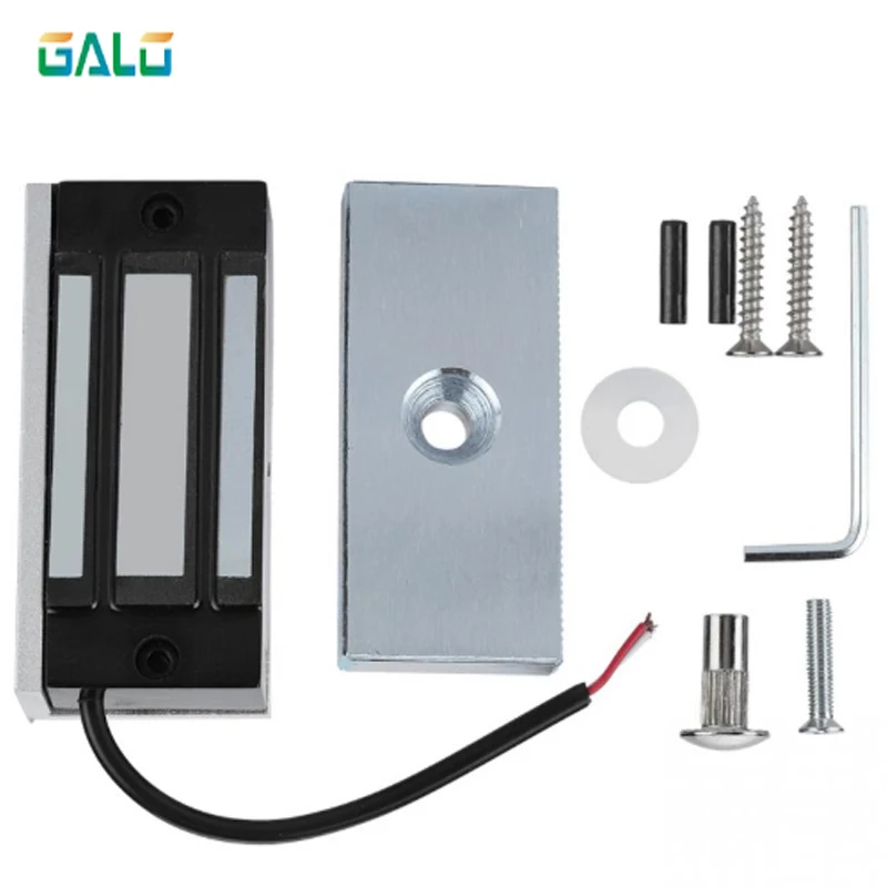미니 전자기 잠금 장치, 전자 마그네틱 도어락, 전원 온 잠금 장치, DC12V, 60KG 