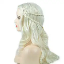 Синтетический парик с длинными волосами для женщин с коробкой косички Eunice волосы натуральные волнистые женские косплей парик блонд серый
