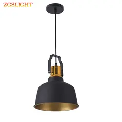 Винтажный Лофт светодиодный подвесной светильник E27 подвесной светильник и 12 Вт подвесной светильник алюминиевый обеденный светильник