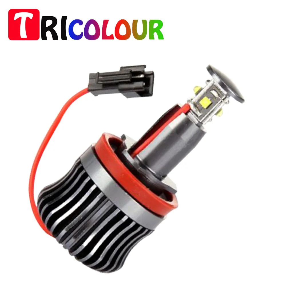 

TRICOLOUR LED with H8 E90 angel eyes bulb For BMW X5 E70 X6 E71 E90 E91 E92 M3 E60 E93 E84 E89 E60 E82 FREE SHIPPING #LN03