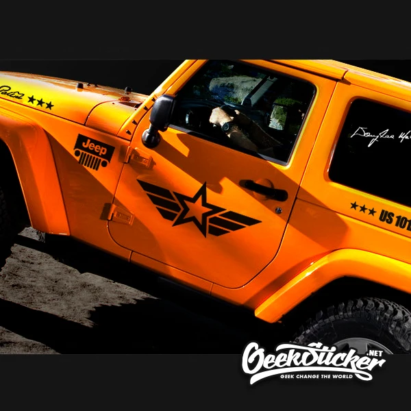 Водонепроницаемая Светоотражающая Виниловая наклейка для Jeep Cherokee Wrangler Renegade 2
